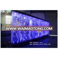 Restaurant decoration interior design led dancing water bubble walls