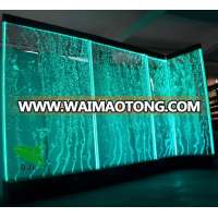 L-shaped dancing LED water panel bubble wall