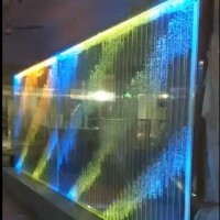 Digital Control LED water bubble wall , Computer Programing Dancing LED Bubble