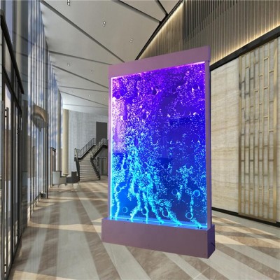 Decorative LED water bubble feature design home partition walls