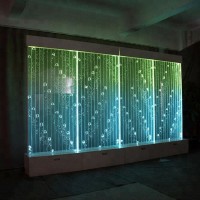 Digital Control LED water bubble wall , Computer Programing LED Bubble screen