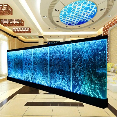 Custom glass led acrylic bubble wall for restaurant lounge club decor