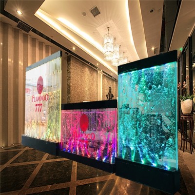 Indoor decor customized indoor fountains acrylic water bubble panel/bubble wall