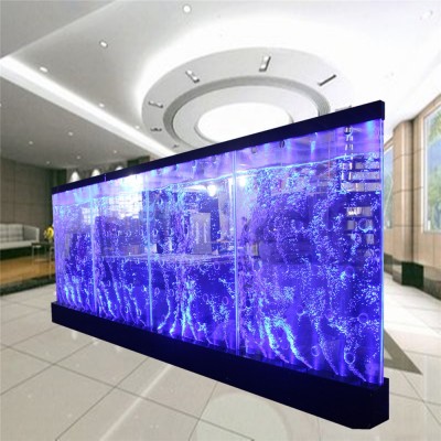 Custom made upscale color changing restaurant decoration glass partitions