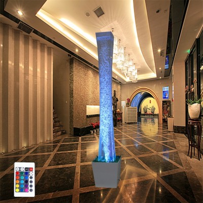 Bar Pub indoor decoration RGB led bubble column water