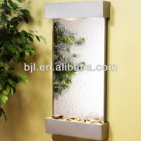 Indoor Wall Decoration Wall Mounted Water Feature Mirror Glass