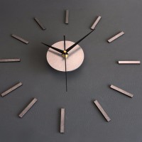 Unique Acrylic Mirror 3D DIY Stickers Wall Clock