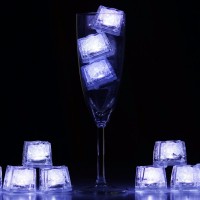 1.1 inch Water activated LED ice light for drink/ Water proof LED Light up Ice for Bar