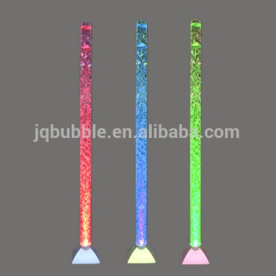 Floor standing acrylic LED water column lamp with remote controller