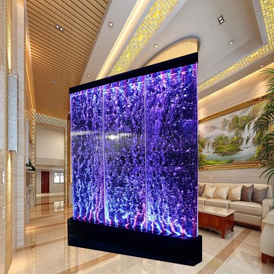 Customized acrylic indoor decoration led lighting water bubble wall