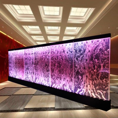 Restaurant room partition screens designed by led water bubble wall