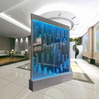 Acrylic water bubble indoor wall fountain room dividers screen